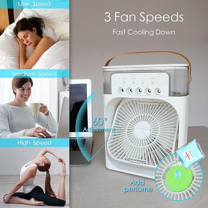 Mini USB Electric Fan And Humidifier