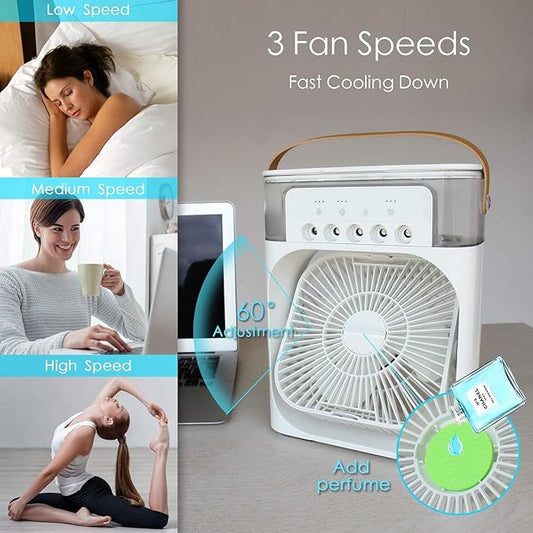 Mini USB Electric Fan And Humidifier