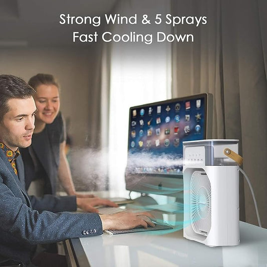 Mini USB Electric Fan And Humidifier
